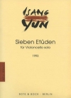 Sieben Etüden (1993)（ユン・イサン）（チェロ）