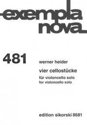 Vier Cellostücke（ヴェルナー・ハイダー）（チェロ）
