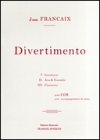 ディヴェルティメント（ジャン・フランセ）（ホルン+ピアノ）【Divertimento】