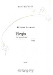 エレジア(1984)（ヘルマン・バウマン）（ホルン）【Elegia (1984)】
