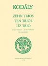 10のチェロ・トリオ (チェロ三重奏)【Ten Trios (from “33 Two-Part Exercises”)】