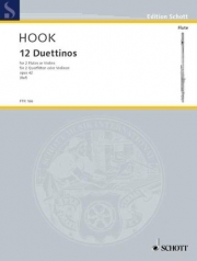 12の二重奏曲 (ジェイムズ・フック)   (フルートニ重奏)【12 Duettinos, Op. 42】