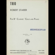 トリオ（ロバート・ステアラー）(クラリネット＋チェロ＋ピアノ)【Trio】