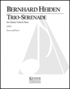 クラリネット、ヴァイオリンとピアノの為のトリオ・セレナーデ　(クラリネット＋弦楽器＋ピアノ)【Trio-Serenade for Clarinet, Violin and Piano】