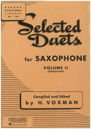 サクソフォーンの為のデュエット集・Vol.2（上級編）  (サックスニ重奏)【Selected Duets for Saxophone・Vol.2】