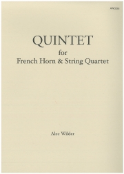 ホルン五重奏曲  (アレック・ワイルダー)　(ホルン＋弦楽四重奏)【Quintet for Horn and String Quartet】