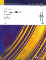 2本のトランペットの為のジャズ・デュエット20曲集  (ヴォルフ・エッシャー)  (トランペットニ重奏）【20 Jazz Duets for 2 Trumpets】