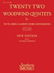 22の木管五重奏曲　（スコア＆パート譜）(木管五重奏)【22 Woodwind Quintets – New Edition】