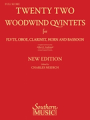 22の木管五重奏曲（スコアのみ）(木管五重奏)【22 Woodwind Quintets – New Edition】