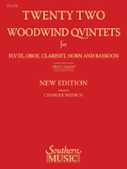 22の木管五重奏曲　（フルート・パート譜のみ）(木管五重奏)【22 Woodwind Quintets – New Edition】