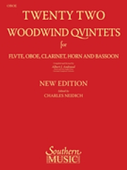 22の木管五重奏曲　（オーボエ・パート譜のみ）(木管五重奏)【22 Woodwind Quintets – New Edition】