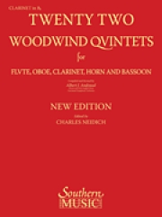 22の木管五重奏曲　（クラリネット・パート譜のみ）(木管五重奏)【22 Woodwind Quintets – New Edition】