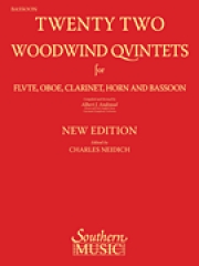 22の木管五重奏曲　（バスーン・パート譜のみ）(木管五重奏)【22 Woodwind Quintets – New Edition】