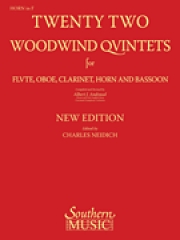 22の木管五重奏曲（ホルン・パート譜のみ）(木管五重奏)【22 Woodwind Quintets – New Edition】