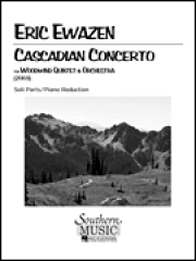 カスカディア協奏曲（エリック・イウェイゼン）　(木管五重奏+ピアノ)【Cascadian Concerto】