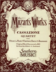 カッサシオン（モーツァルト）(木管四重奏)【Cassazione】