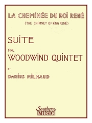 ルネ王の暖炉  (ダリウス・ミヨー)（スコア＋パート譜）(木管五重奏)【Chimney of King Rene (La Cheminee Du Roi Rene)】