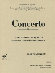 コンチェルト・Op.124（ジョセフ・ジョンゲン）(木管五重奏)【Concerto Op. 124】