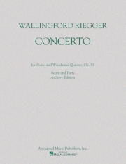 ピアノと木管五重奏の為のコンチェルト・Op.53（ワリングフォード・リーガー）(木管五重奏＋ピアノ)【Concerto for Piano and Woodwind Quintet, Op. 53】