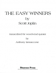イージー・ウィナーズ（スコット・ジョプリン）　(木管五重奏)【Easy Winners】
