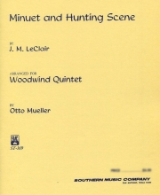 メヌエットとハンティング・シーン  (ジャン＝マリー・ルクレール)　(木管五重奏)【Minuet and Hunting Scene】