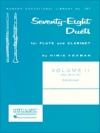 フルートとクラリネットの為の78のデュエット・Vol.2　(木管ニ重奏)【78 Duets for Flute and Clarinet・Volume 2 - Advanced】