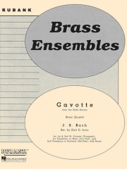ガヴォット「ソナタ第六番」より（バッハ）  (金管四重奏)【Gavotte from the Sixth Sonata】