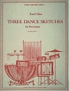 打楽器四重奏の為の 3つのダンス・スケッチ　 (打楽器四重奏)【Three Dance Sketches for Percussion Quartet】