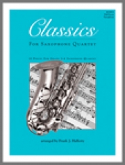 サックス四重奏の為のクラシック曲集（パート譜のみ）　(サックス四重奏)【Classics For Saxophone Quartet - Eb Baritone Saxophone】