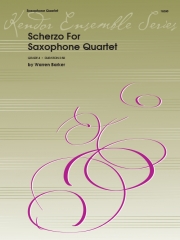 サックス四重奏の為のスケルツォ  (ワーレン・バーカー) 　(サックス四重奏)【Scherzo For Saxophone Quartet】
