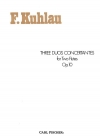 3つの協奏的二重奏曲・Op.10 (フリードリヒ・クーラウ)  (フルートニ重奏)【Three Duos Concertantes, Opus 10】