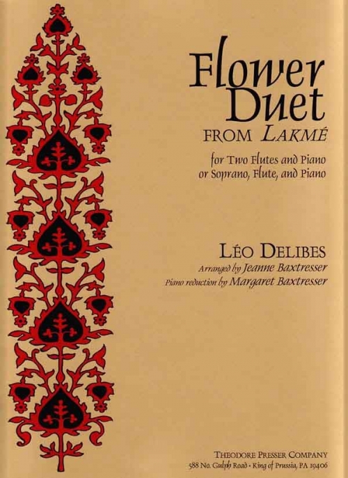 花の二重唱 ラクメ より レオ ドリーブ フルートニ重奏 ピアノ Flower Duet From Lakmes 吹奏楽の楽譜 販売はミュージックエイト