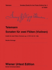 2本のフルートの為の6つのソナタ・Op.2 (ヴァイオリンニ重奏)【6 Sonatas for 2 Flutes (Or Violins), Op.2】