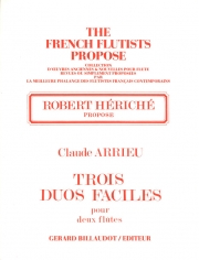 3つのやさしい小品 (クロード・アリュー)   (フルートニ重奏)【3 Duos Faciles】