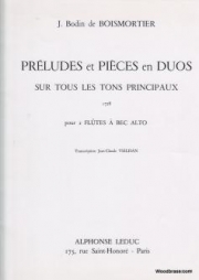 Preludes Et Pieces En Duos（ジョゼフ・ボダン・ド・ボワモルティエ）   (フルートニ重奏)
