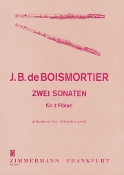 2つのソナタ (ジョゼフ・ボダン・ド・ボワモルティエ)   (フルートニ重奏)【Two Sonatas (C major and G minor)】