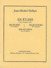6つのエチュード (ジャン＝ミシェル・ドフェイ)   (フルートニ重奏)【Six Etudes】