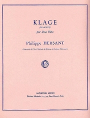 Klage (フィリップ・エルサン)  (フルートニ重奏)