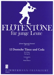 12のドイツ舞曲とコーダ (ヨハン・ネポムク・フンメル)  (フルートニ重奏)【12 Deutsche Tänze und Coda】