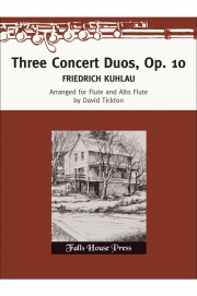 3つの演奏会用デュエット・Op.10 (フリードリヒ・クーラウ)   (フルートニ重奏)【Three Concert Duets, Op.10】