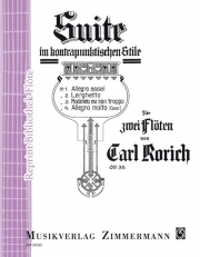 Suite in Contrapunctional Style op. 38 (カール・ロリッヒ)  (フルートニ重奏)【Suite in Contrapunctional Style op. 38】