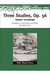 3つの練習曲・Op. 56 (ロベルト・シューマン)  (フルートニ重奏＋ピアノ)【Three Studies, Op. 56】