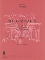 6つのソナタ・Heft 1 (ジュゼッペ・タルティーニ) (フルート三重奏)【6 Sonatas Heft 1】