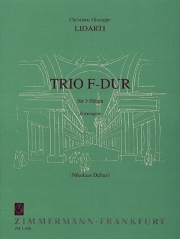 三重奏曲・ヘ長調 (クリスティアーノ・ジュゼッペ・リダルティ)  (フルート三重奏)【Trio F major】