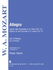 Allegro based on the sonata C major KV 14 (モーツァルト) (フルート三重奏)【Allegro based on the sonata C major KV 14】
