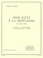 夏山の一日（ウジェーヌ・ボザ）  (フルート四重奏)【Jour D'Ete A La Montagne】