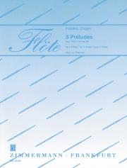 5つのプレリュード (ショパン)　 (フルート四重奏)【5 Préludes /Exercises and pieces for balafon】