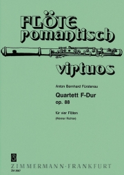 フルート四重奏曲・ヘ長調・Op.88 (アントン・ベルンハルト・フュルステナウ) (フルート四重奏)【Quartet F major op. 88】