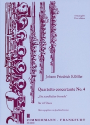 6つの協奏的四重奏曲 (ヨハン・フリードリヒ・アグリコラ)  (フルート四重奏)【Six Quartetti concertanti】