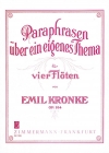 Paraphrases on a Personal Theme op. 184 (クローンケ)  (フルート四重奏)【Paraphrases on a Personal Theme op. 184】